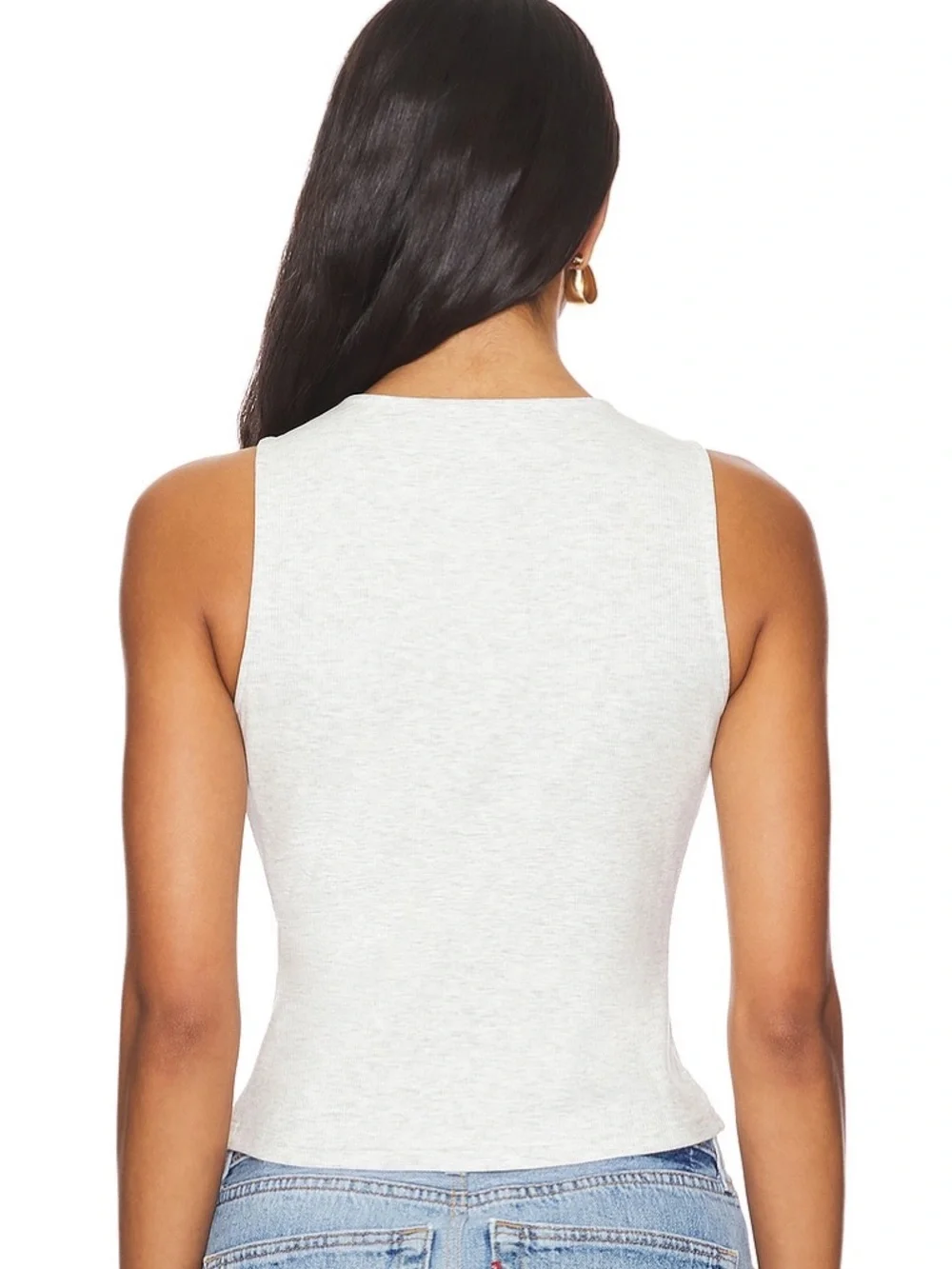 REVOLVE Ribbed Button-Front Tank Top - Picture 3 of 5
